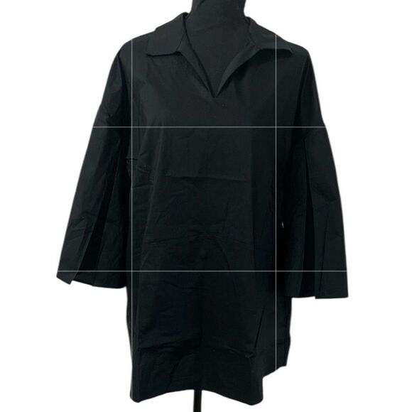 Anthropologie Harshman Black Oversized Tunic/Top(Size Large) - Picture 4 of 12